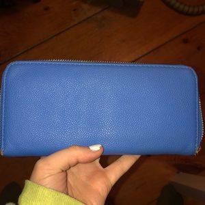 Blue wallet
